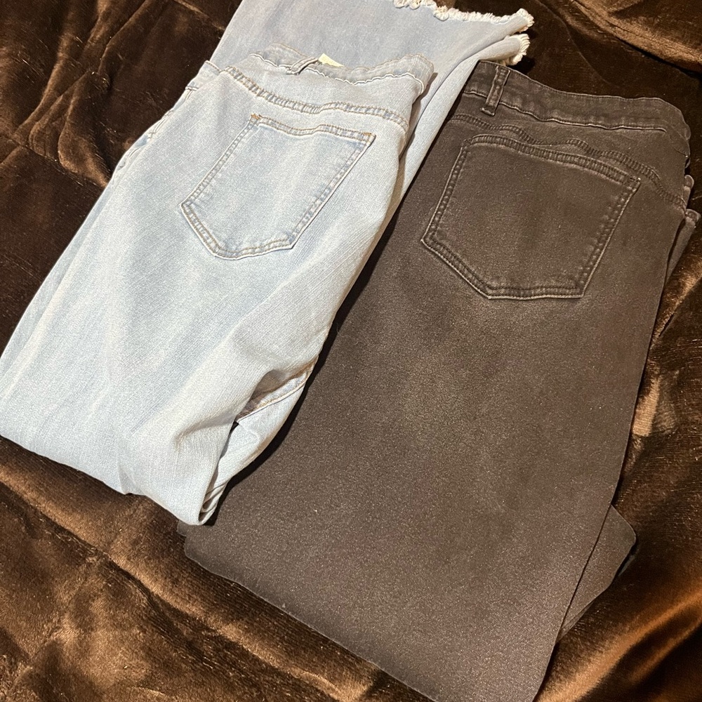 Stylish Light and Dark Denim Jeans